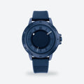 Men's 44mm Blue Dial Watch, Rubber Strap, photo