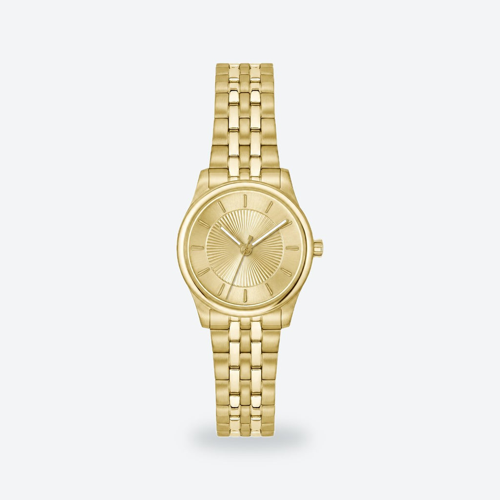 Women's 25mm Silver Dial Watch, Gold dial / Gold-tone