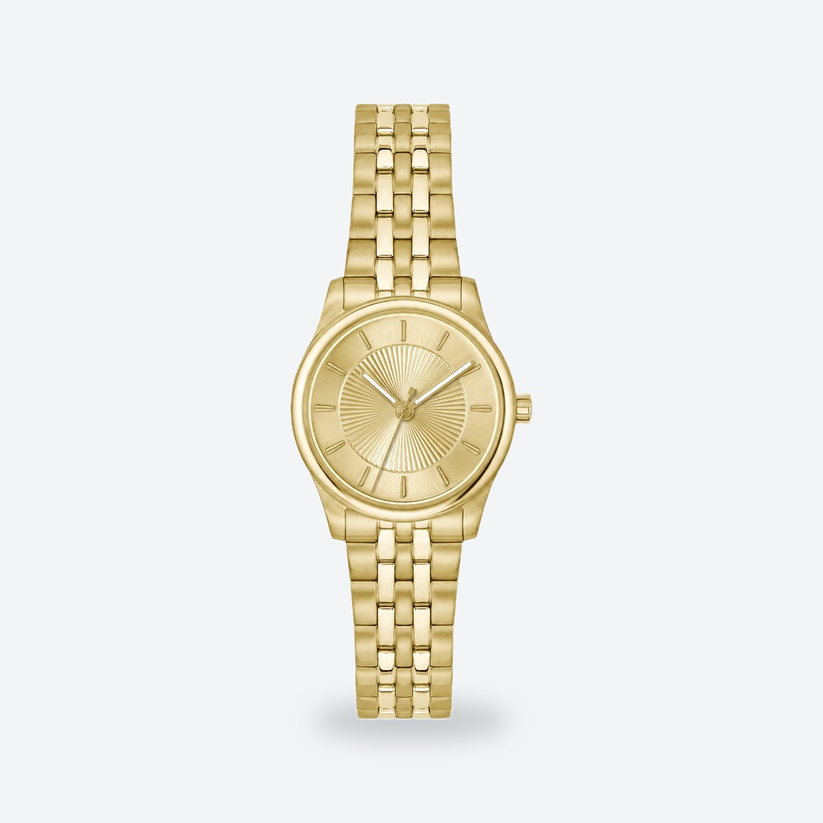 Women's 25mm Silver Dial Watch, Gold dial / Gold-tone