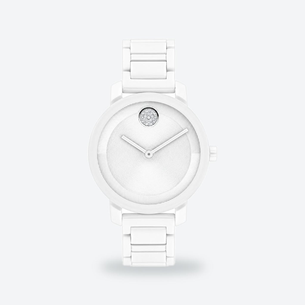 Women's 34mm Pink Dial Watch, White dial / White