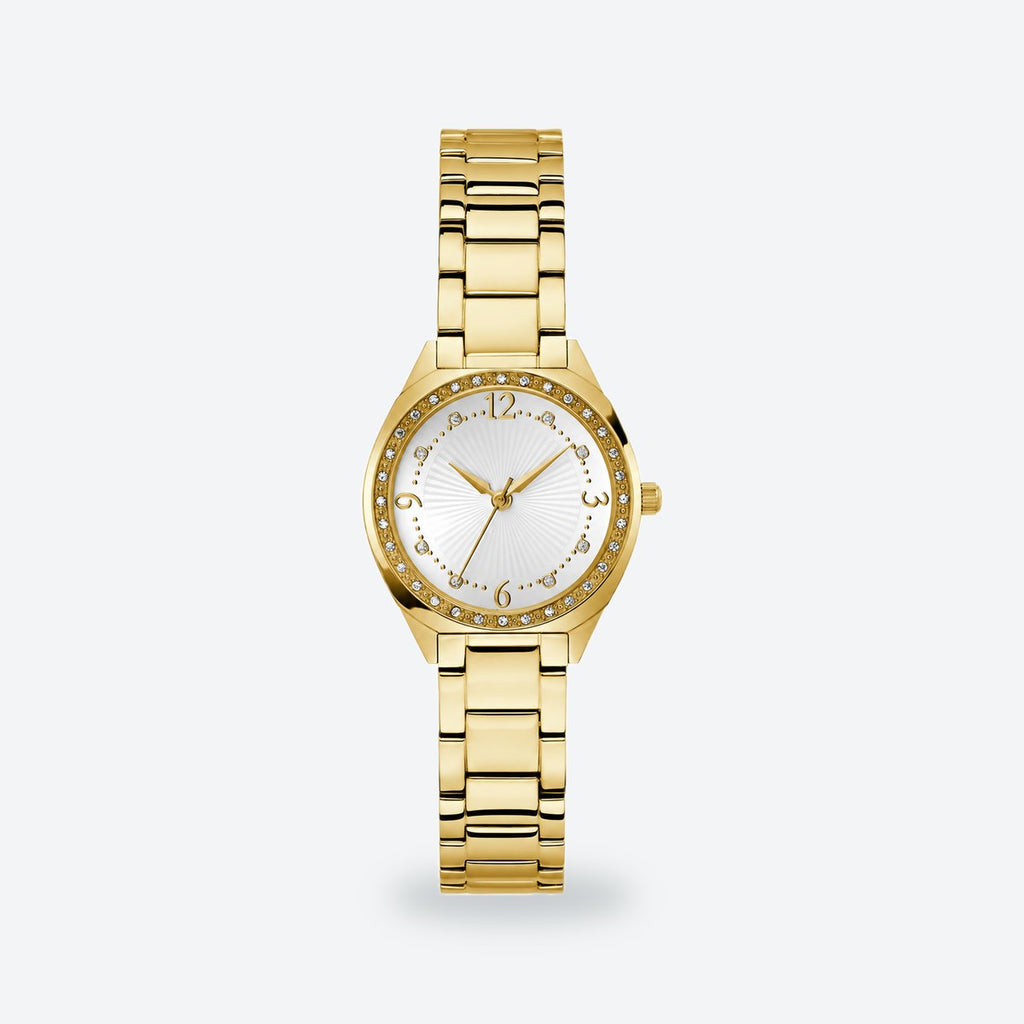 Women's 30mm White Dial Watch, Steel Bracelet, photo