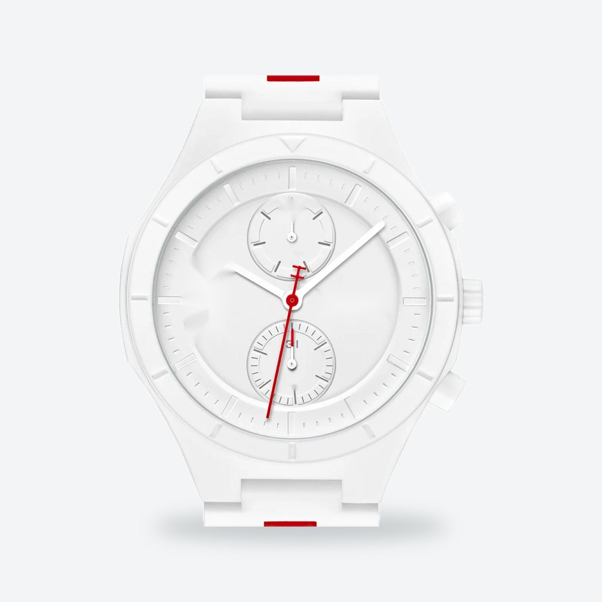 Men's 44mm White Dial Watch, view 2