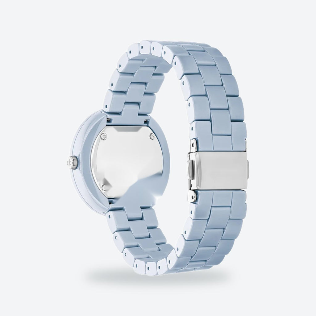 Women's 34mm Blue Dial Watch, Steel Bracelet, Style 2, view 4