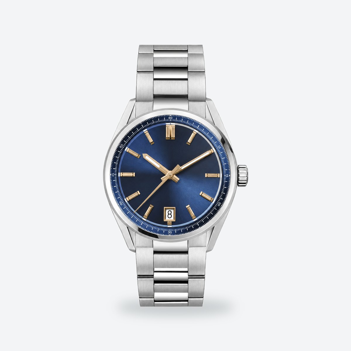 Women's 36mm Lilac Dial Automatic Watch, Blue dial / Silver-tone