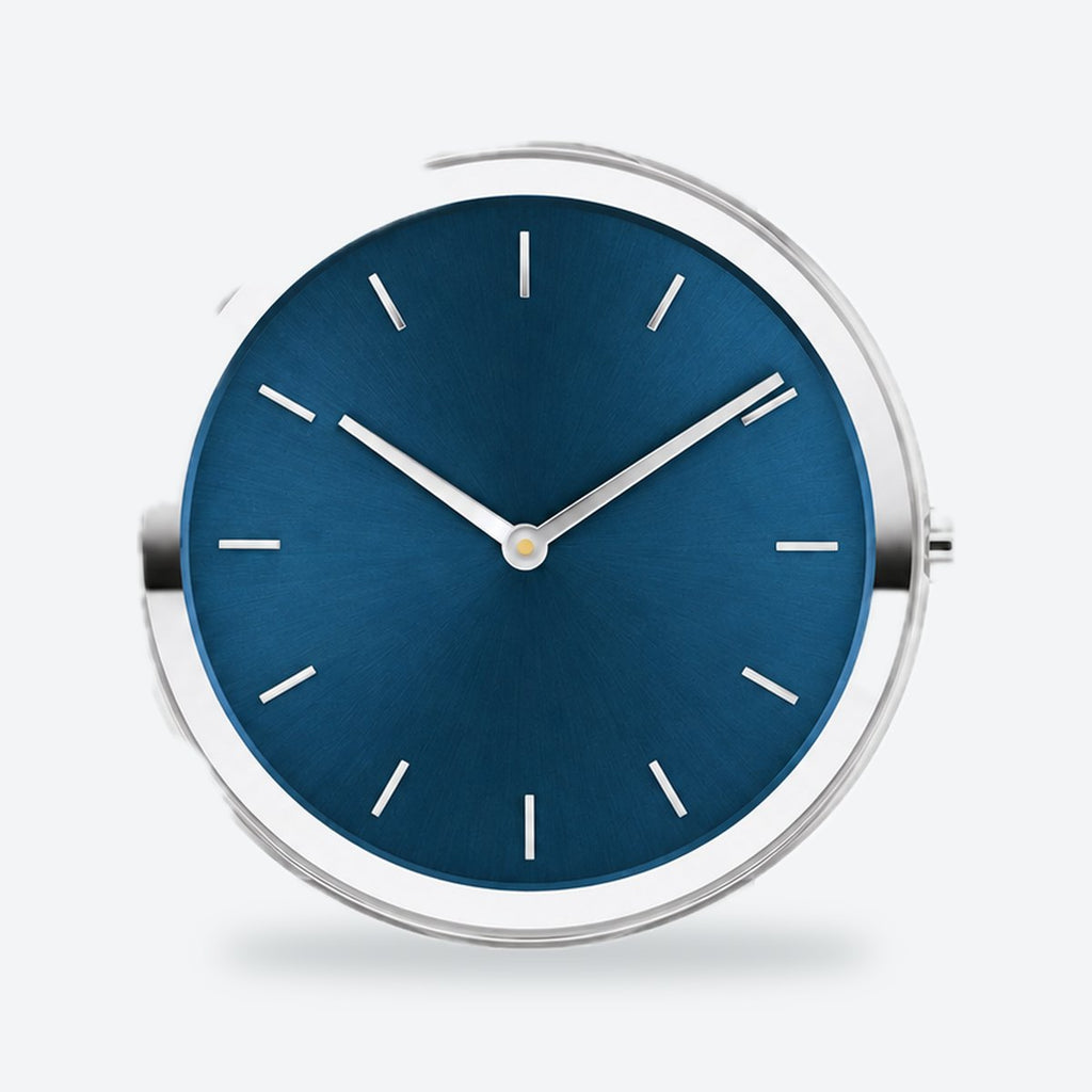 Men's 40mm Brown Dial Watch, Blue dial / Silver-tone
