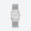 Men's 31x32mm White Dial Watch, White dial / Silver-tone