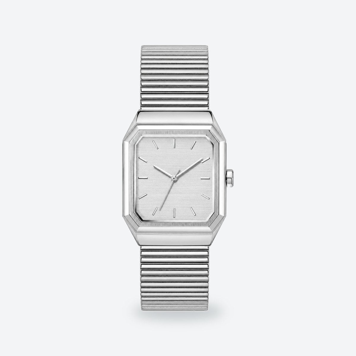 Men's 31x32mm White Dial Watch, White dial / Silver-tone