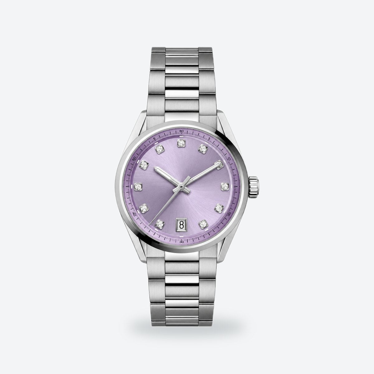 Women's 36mm Lilac Dial Automatic Watch, Lilac dial / Silver-tone