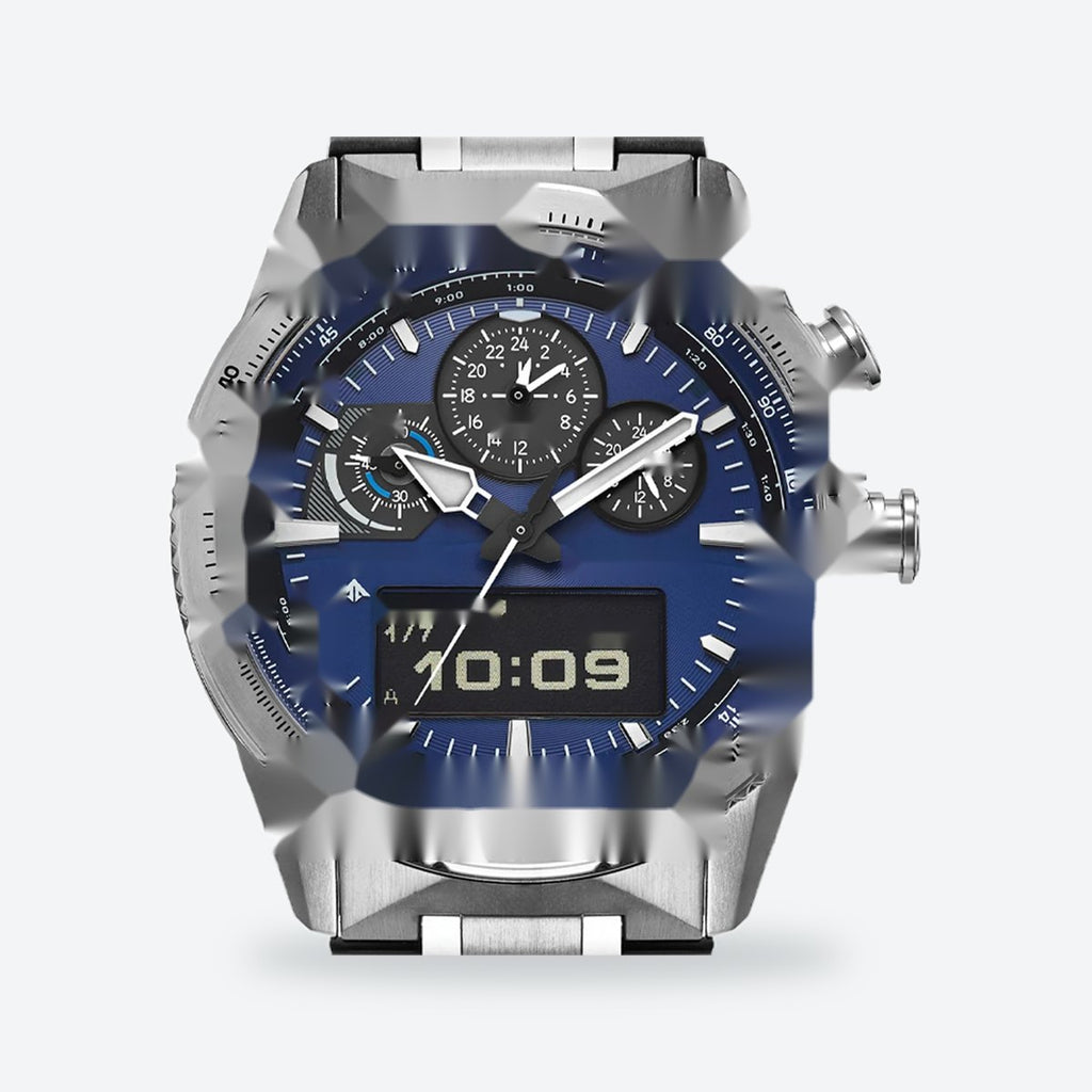 Men's 45mm Blue Dial Chronograph Watch, view 2