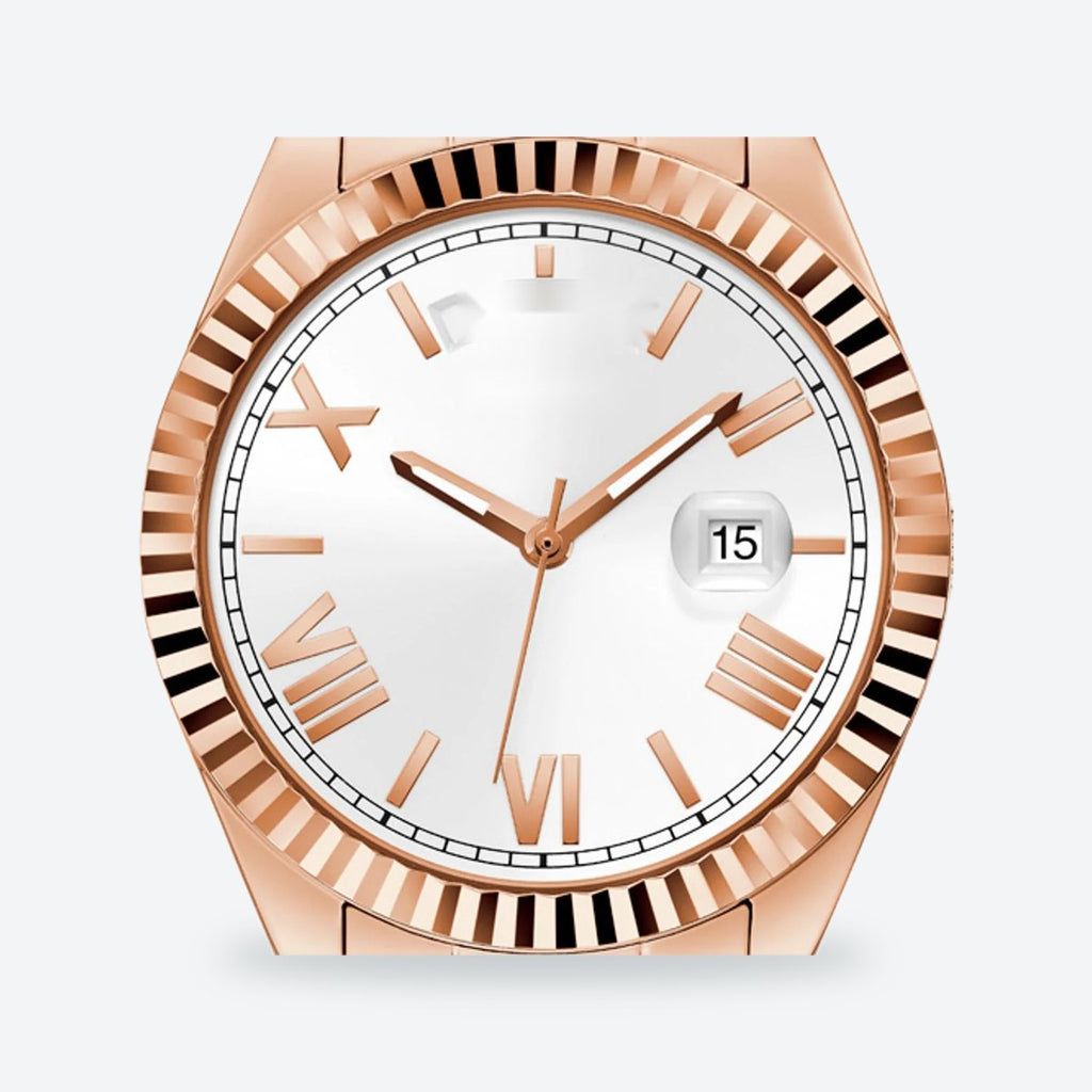 Women's 36mm White Dial Watch, Steel Bracelet, view 2