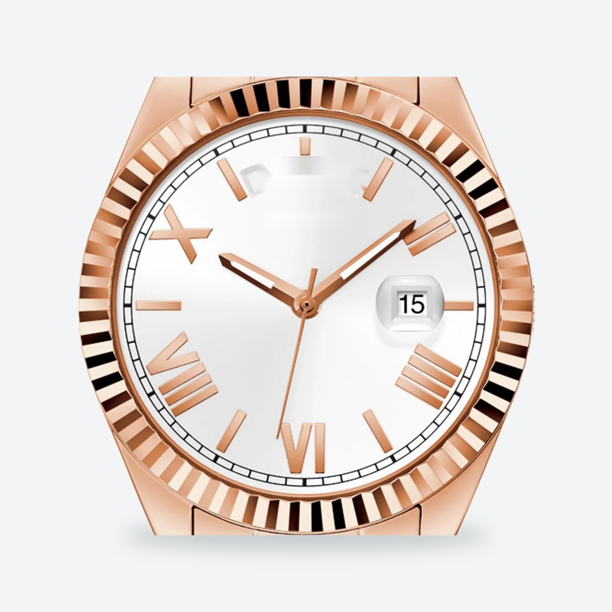 Women's 36mm White Dial Watch, Steel Bracelet, view 2