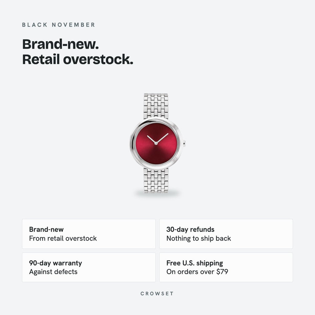 Women's 34mm Cherry Dial Watch, details