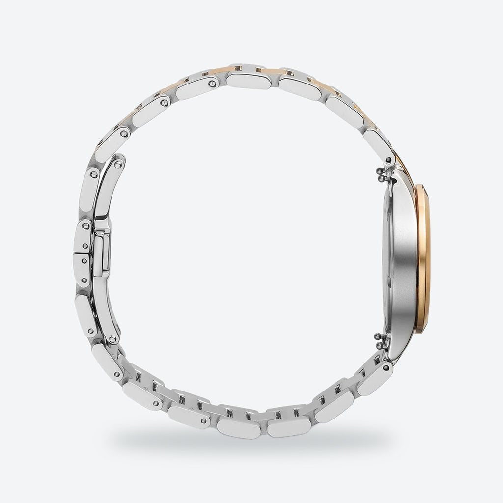 Women's 28mm White Dial Watch, Steel Bracelet, view 5