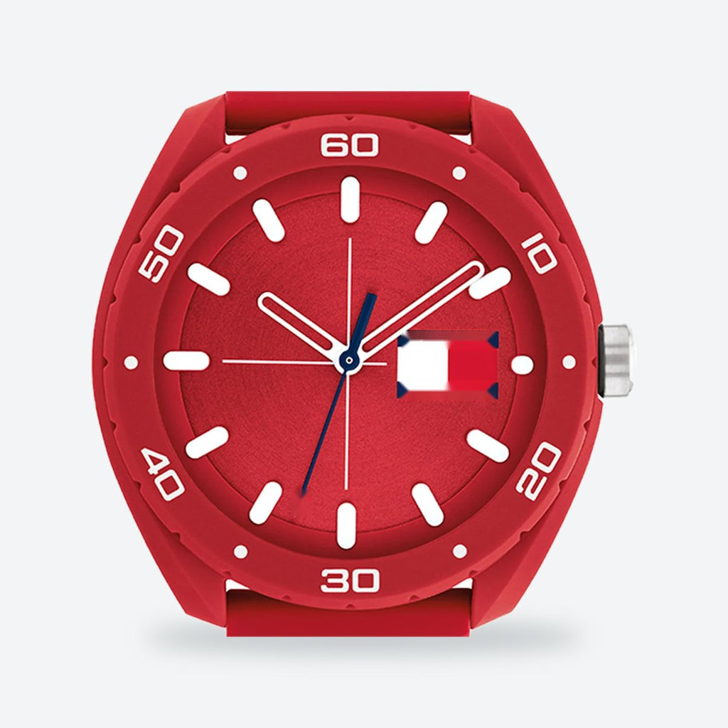 Men's 45mm Red Dial Watch, view 2