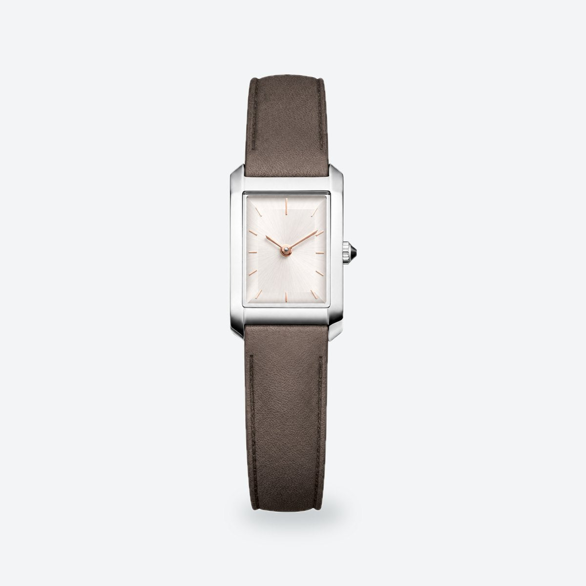 Women's 28mm Silver Dial Watch, Silver dial / Taupe grey