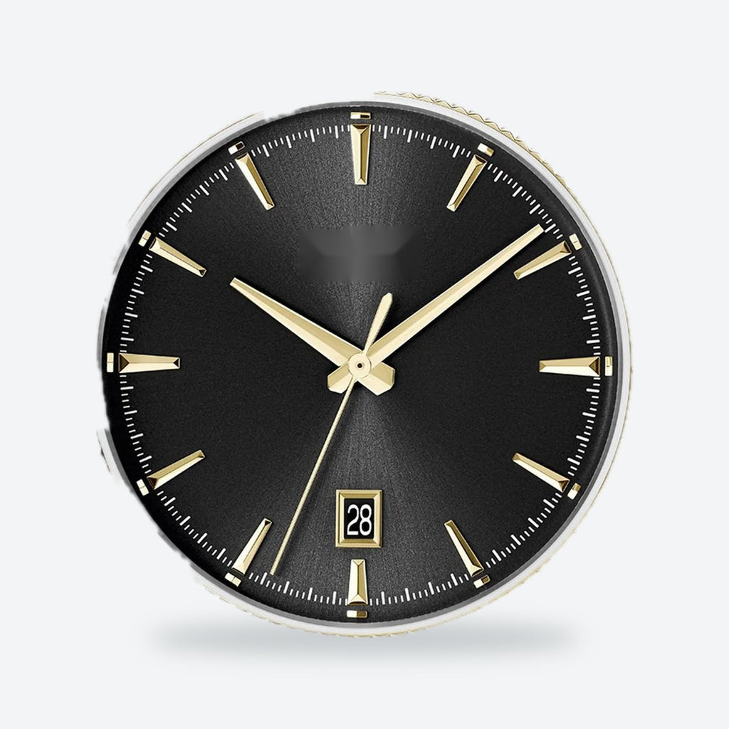 Men's 40mm Black Dial Watch, Steel Bracelet, view 3