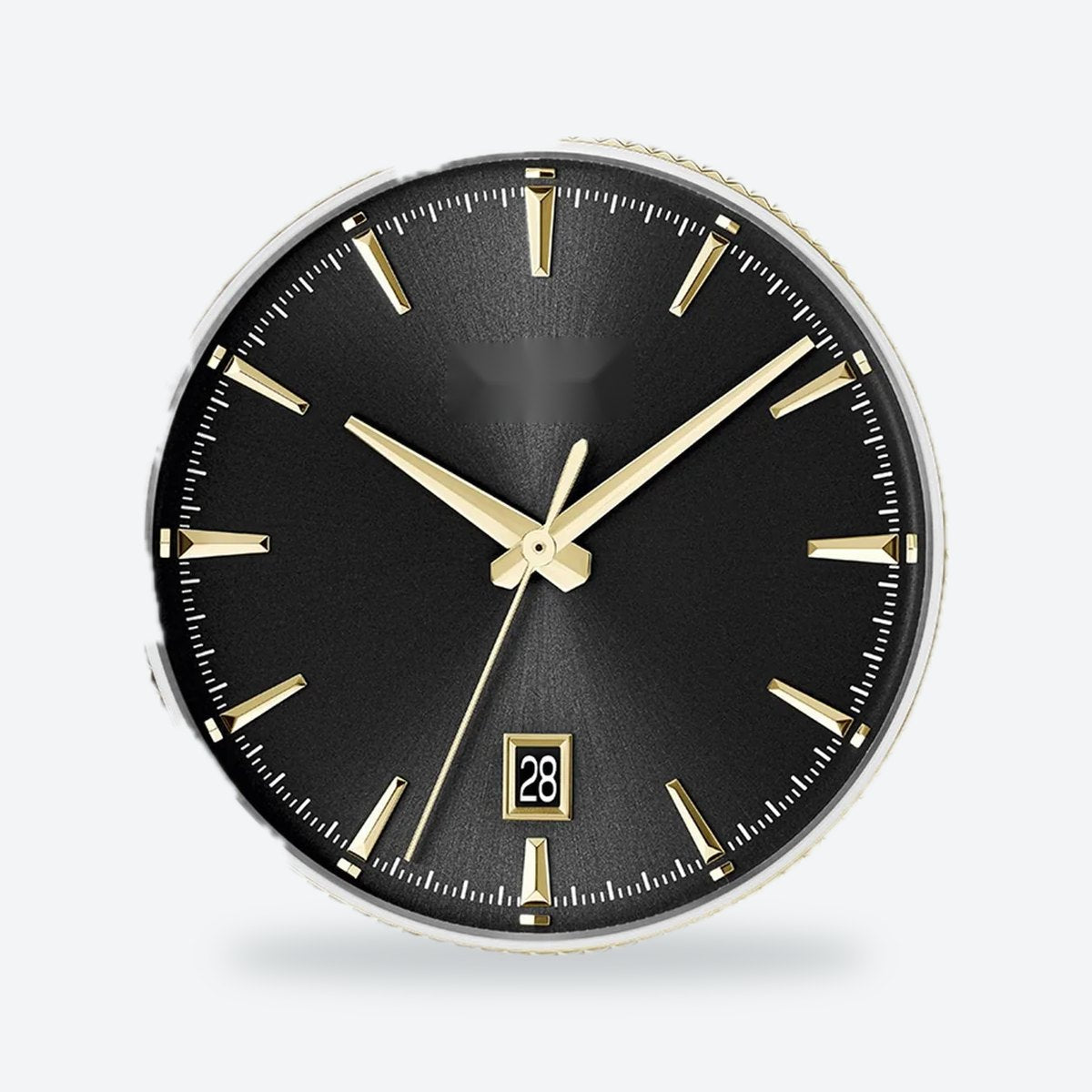 Men's 40mm Black Dial Watch, Steel Bracelet, view 3