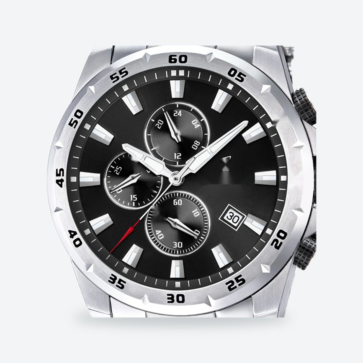 Men's 45mm Black Dial Watch, view 3