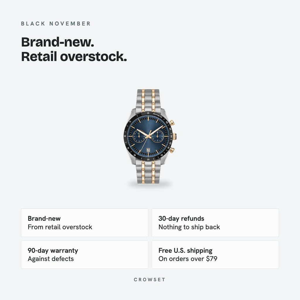 Men's 41mm Blue Dial Watch, Metal Bracelet, details