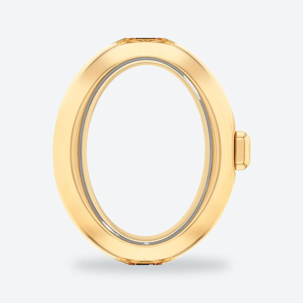 Women's 22mm White Dial Watch, Steel Bracelet, Gold-Tone, Style 2, view 3