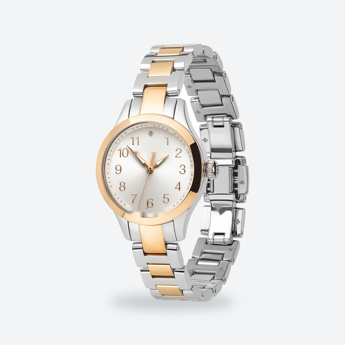 Women's 28mm White Dial Watch, Steel Bracelet, view 3