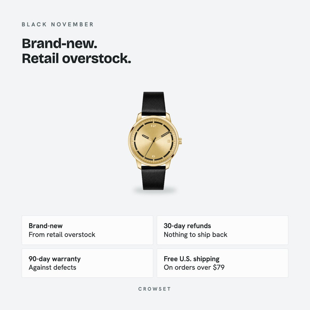 Men's 42mm Gold Dial Watch, details