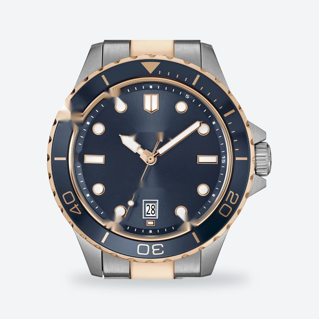 Men's 41mm Blue Dial Watch, Steel Bracelet, Silver-Tone, view 2