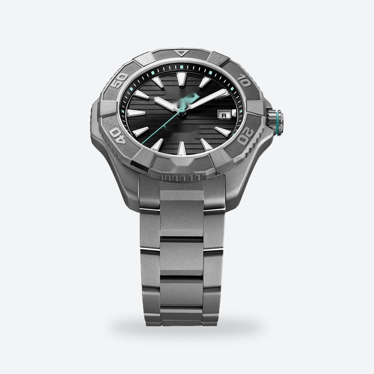 Men's 40mm Black Dial Watch, view 8