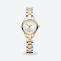 Women's 28mm White Dial Watch, Steel Bracelet, White dial / Silver-tone