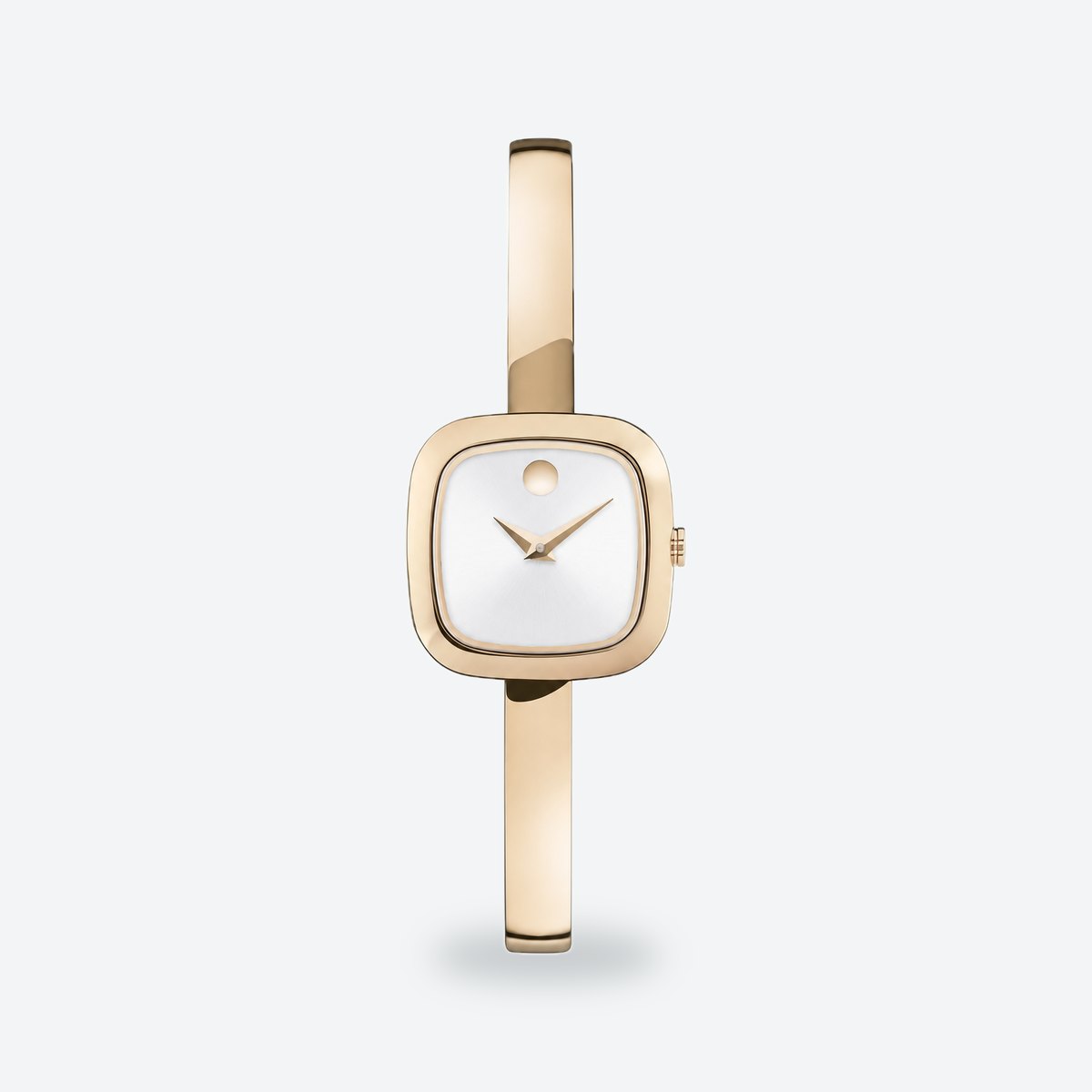 Women's 21mm White Dial Watch, White dial / Rose gold-tone