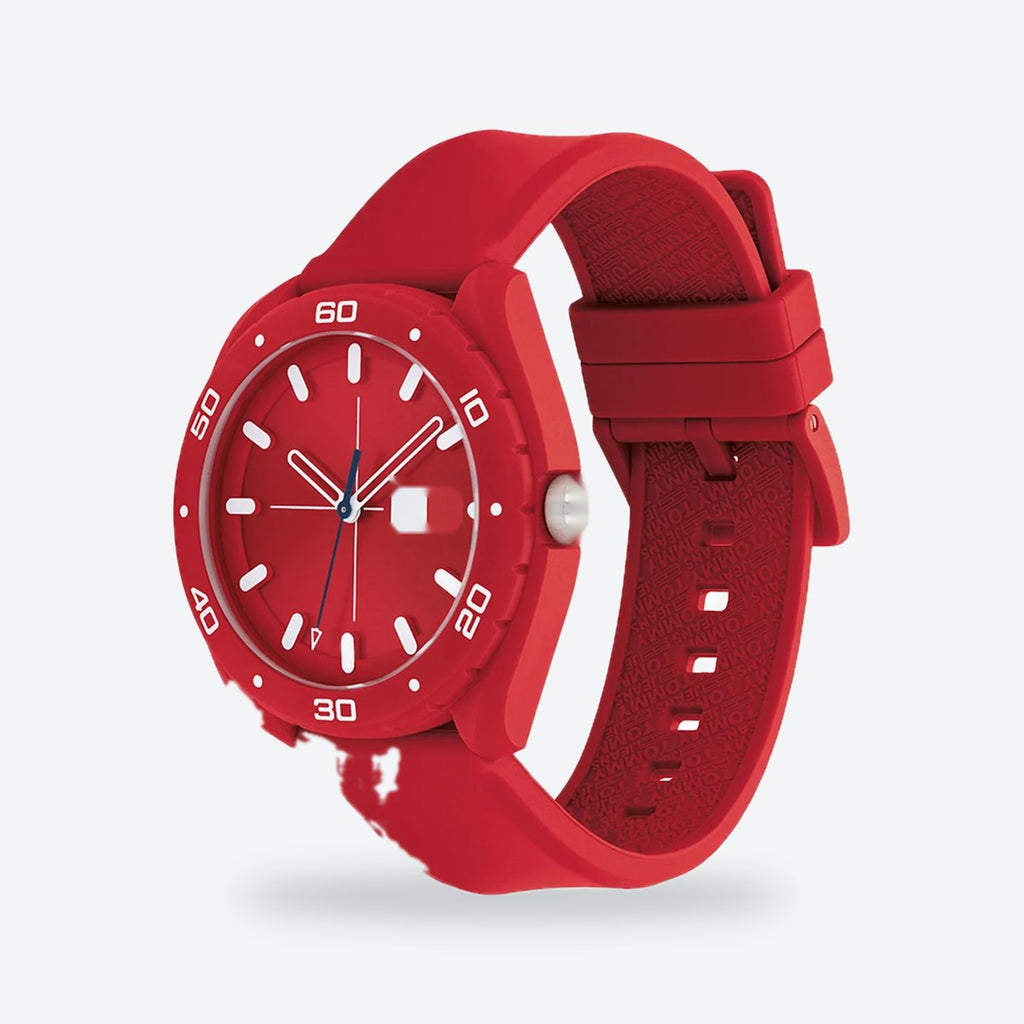 Men's 45mm Red Dial Watch, view 3