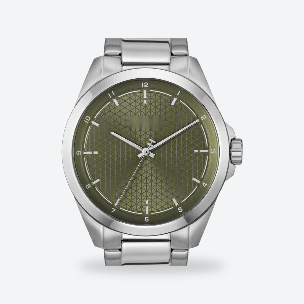 Men's 41mm Green Dial Watch, Steel Bracelet, view 3