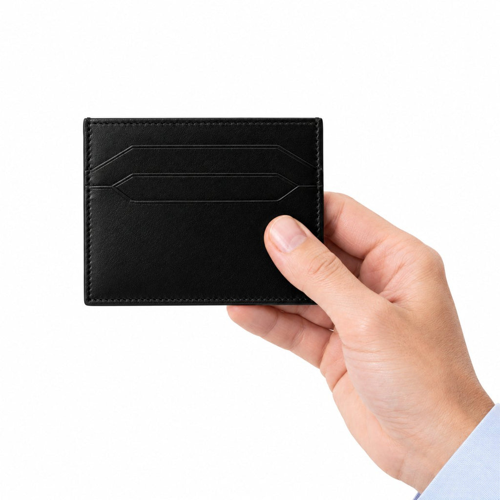 Black Leather Card Holder, view 4