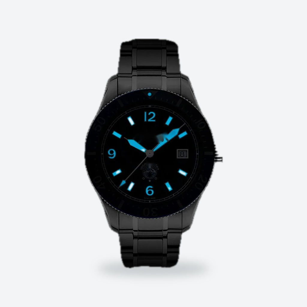 Men's 41mm Black Dial Chronograph Watch, view 6