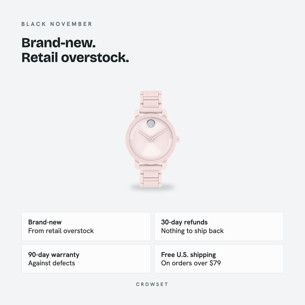 Women's 34mm Pink Dial Watch, details