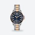 Men's 41mm Blue Dial Watch, Steel Bracelet, Silver-Tone, photo