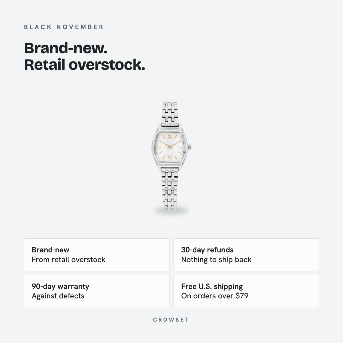 Women's 21.5x22mm White Dial Watch, details