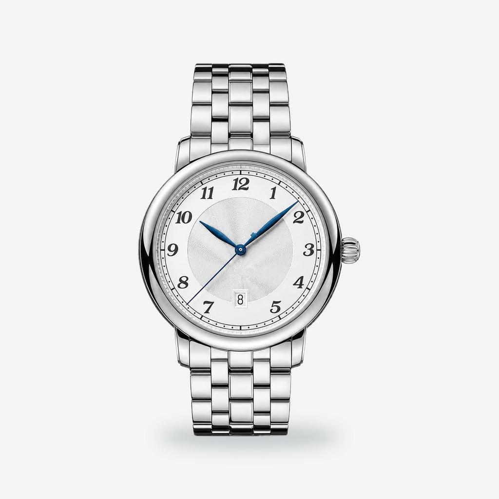 Unisex 42mm Silvery White Dial Automatic Watch, photo