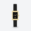 Women's 19mm Black Dial Watch, Black dial / Black