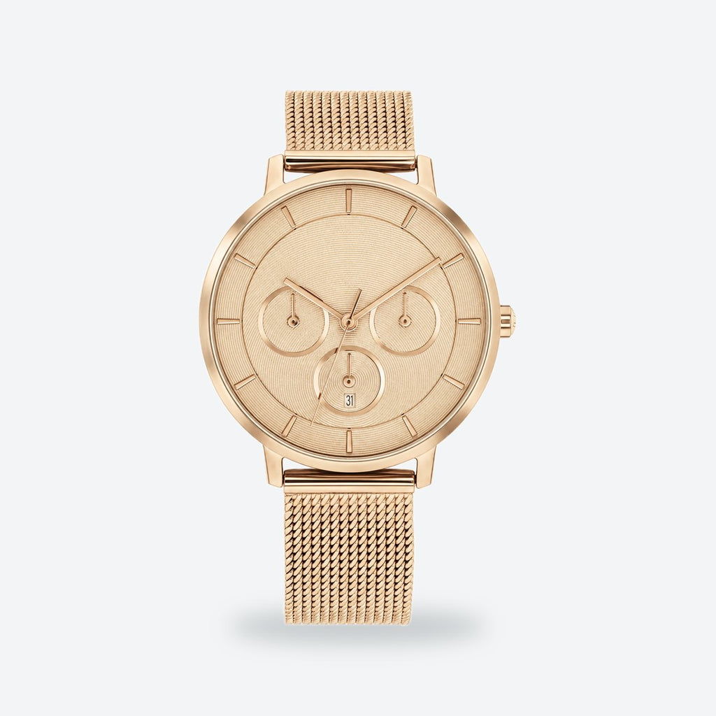 Women's 36mm Taupe Dial Watch, Taupe dial / Rose gold-tone