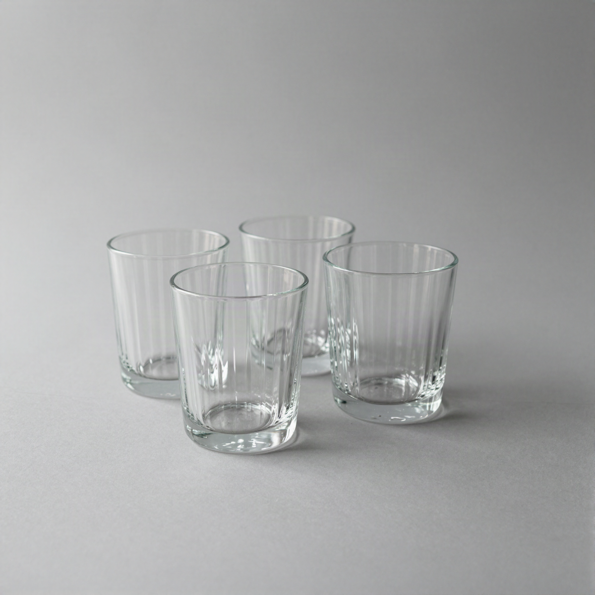 Ribbed Glass Tumbler Set