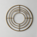 Geometric Brass Wall Accent